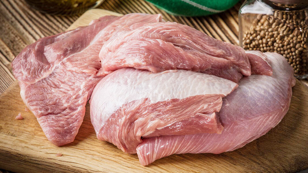 PetWell fresh turkey meat on wooden board